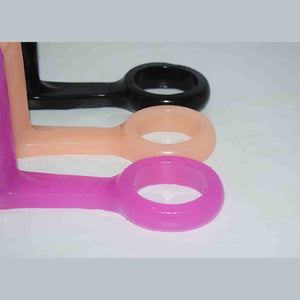 13 cm Wearable Cock Ring Testicle Ring Anal Plug
