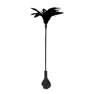 2 in 1 Feather Tickler + Hand Paddle - Nero