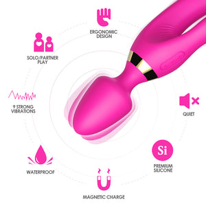 3 in 1 Vibratore Rabbit e Plug Anale