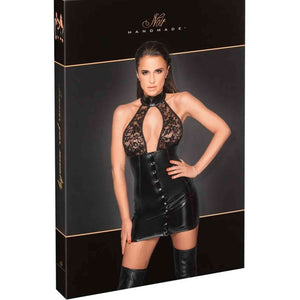 Abito Sexy Aderente in Pizzo e Wetlook