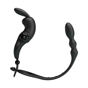 Anello Vibrante con Coniglietto Clitorideo e Stimolatore Anale