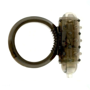 Anello fallico vibrante - Grigio fumo