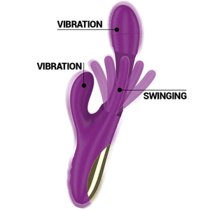 Apolo Vibratore Rabbit 3 in 1 con Lingua Ultra Potente