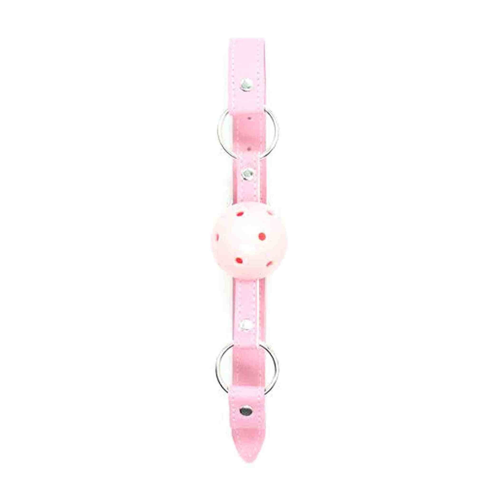 Ball Gag Con Fori Traspiranti e Cinturino Regolabile