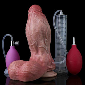 Big Dildos Realistic Sex Toy With Pump, Inflatable Squirting Dildo