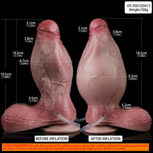 Big Dildos Realistic Sex Toy With Pump, Inflatable Squirting Dildo