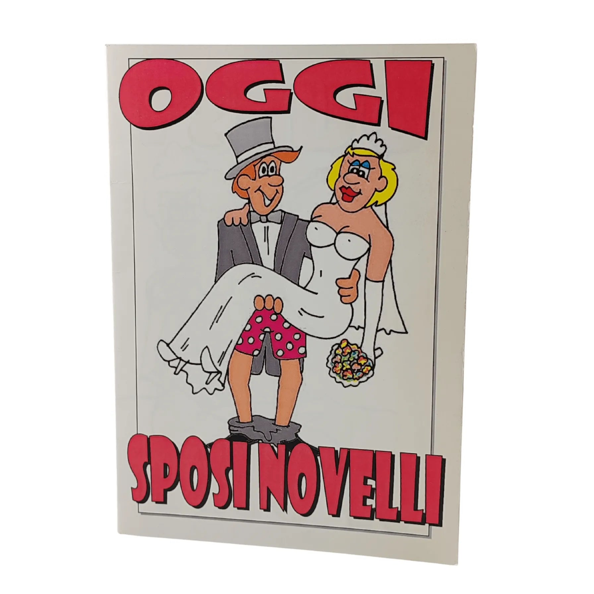 Biglietto d'auguri ″Oggi sposi novelli, questa sera sposi porcelli″ - Small