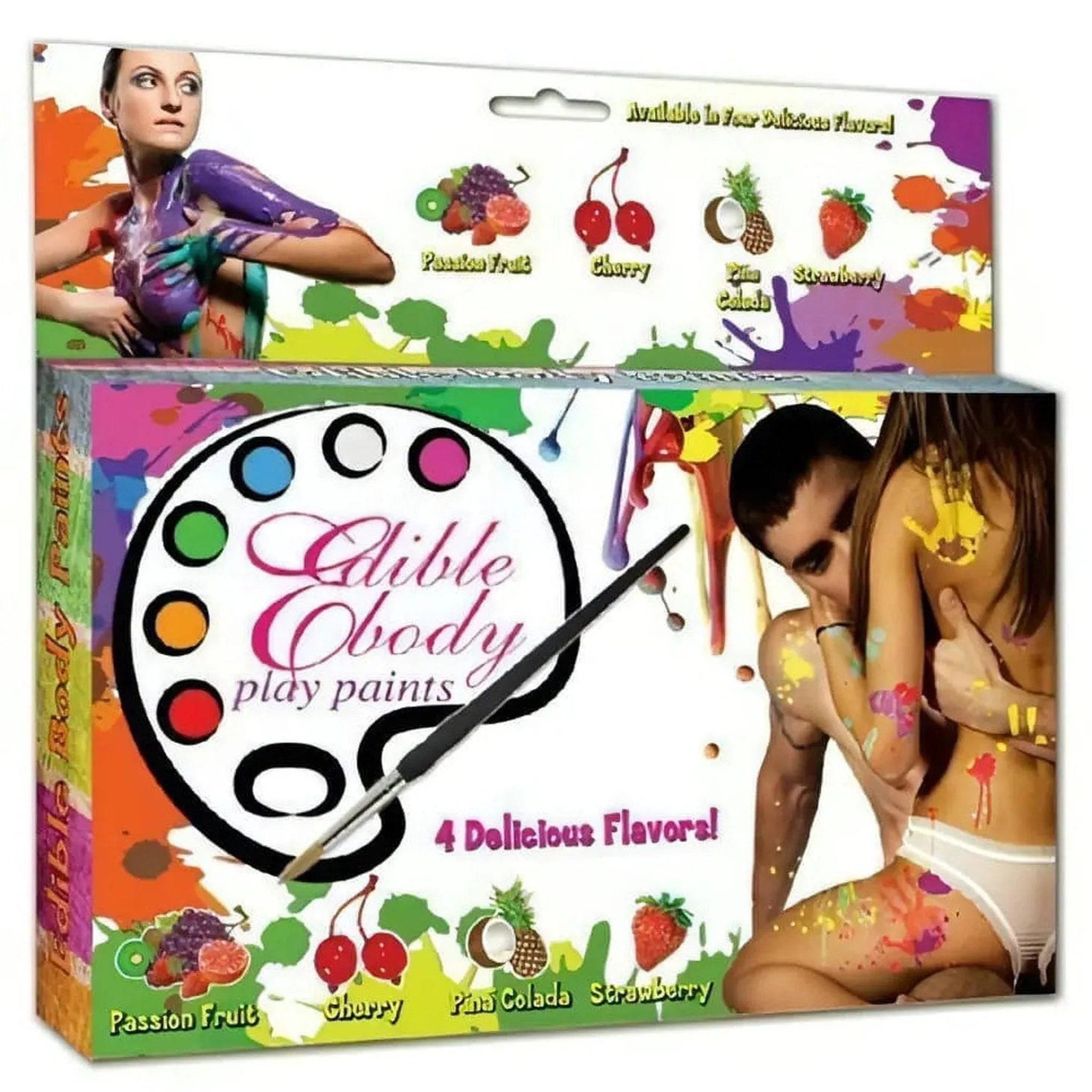 Body Paint commestibile e aromatizzato - Passion Fruit, Ciliegia, Pina Coalda, Fragola