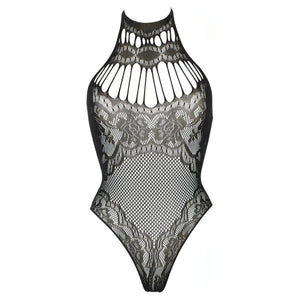 Bodya Rete Intrecciata con Collo Alto