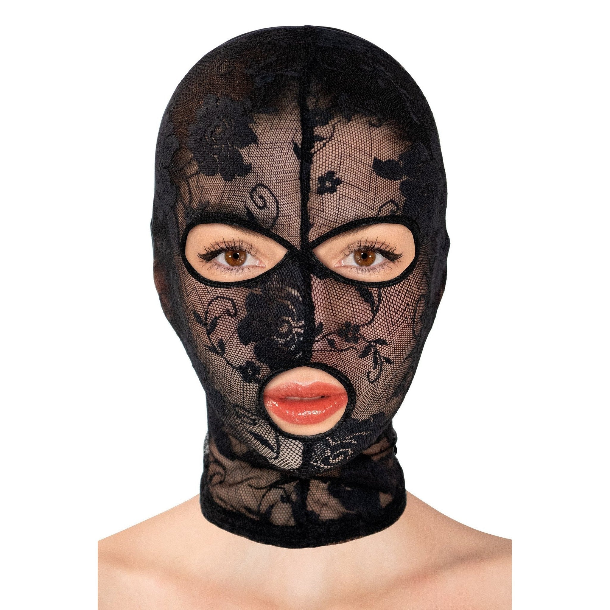 Cappuccio BDSM Elegante in pizzo