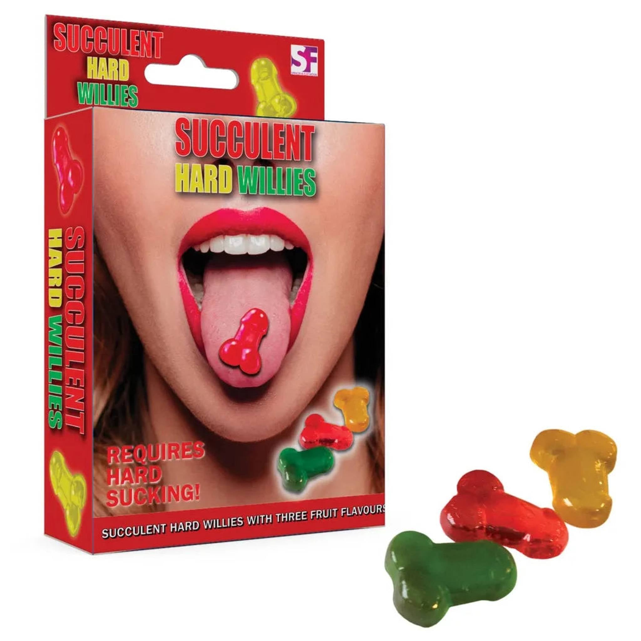 Caramelline Gommose a Forma Fallica Aromatizzate a Frutta