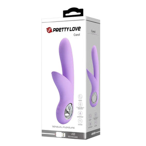 Carol Vibratore Rabbit Con Stimolatore Clitorideo Largo