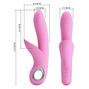 Carol Vibratore Rabbit Con Stimolatore Clitorideo Largo