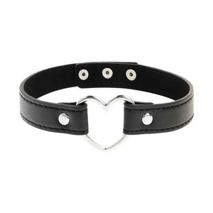 Choker in Pelle Vegana "Heart"