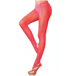 Collant Fucsia In Microrete