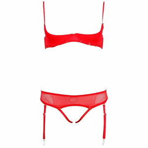 Completino Rosso Con Reggiseno Sganciabile
