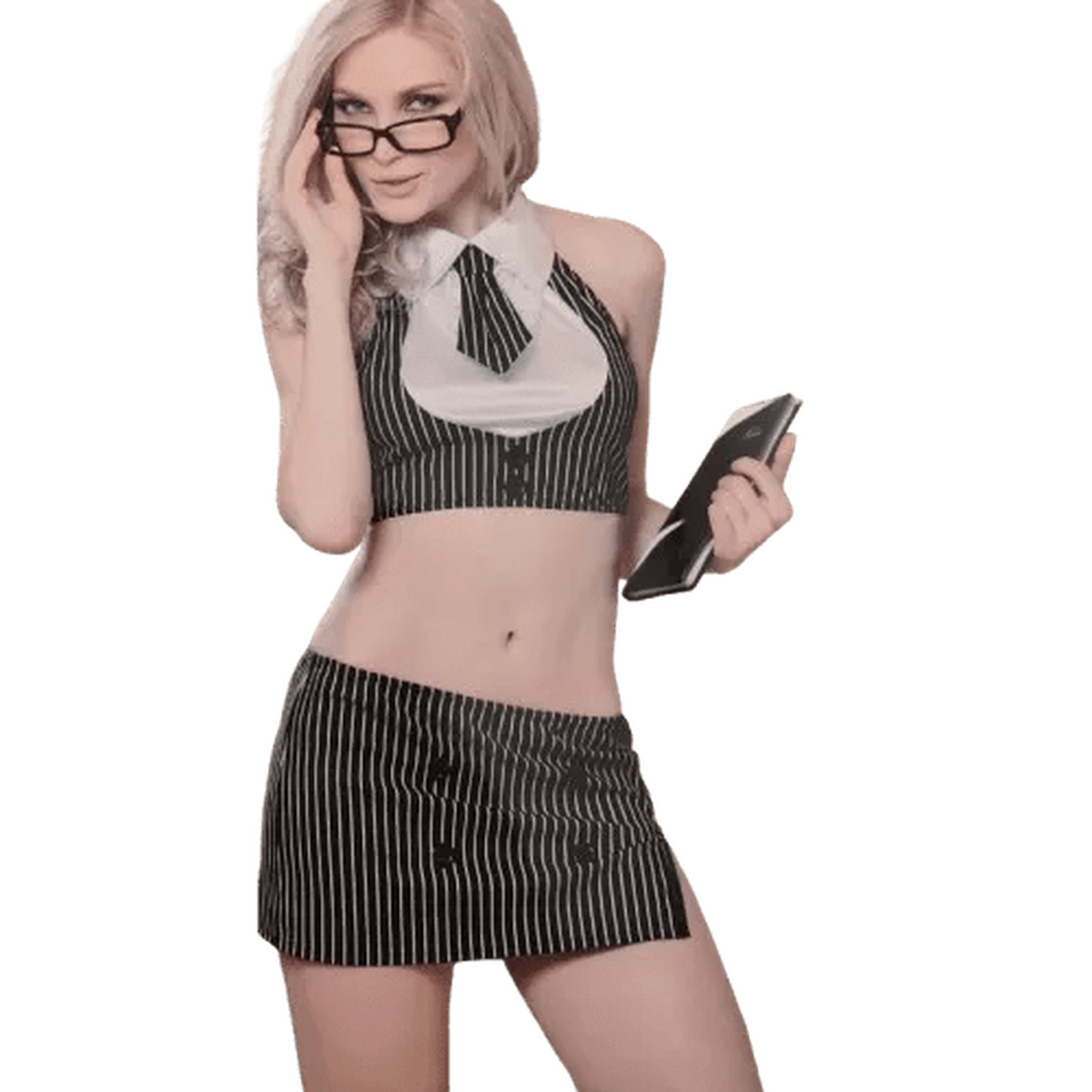 Completo da Segretaria Sexy Gessato