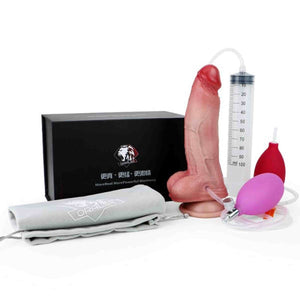 Constantine Inflatable squirting dildo for couple, inflatable sex toy with hand-pump