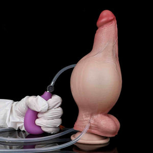 Constantine Inflatable squirting dildo for couple, inflatable sex toy with hand-pump