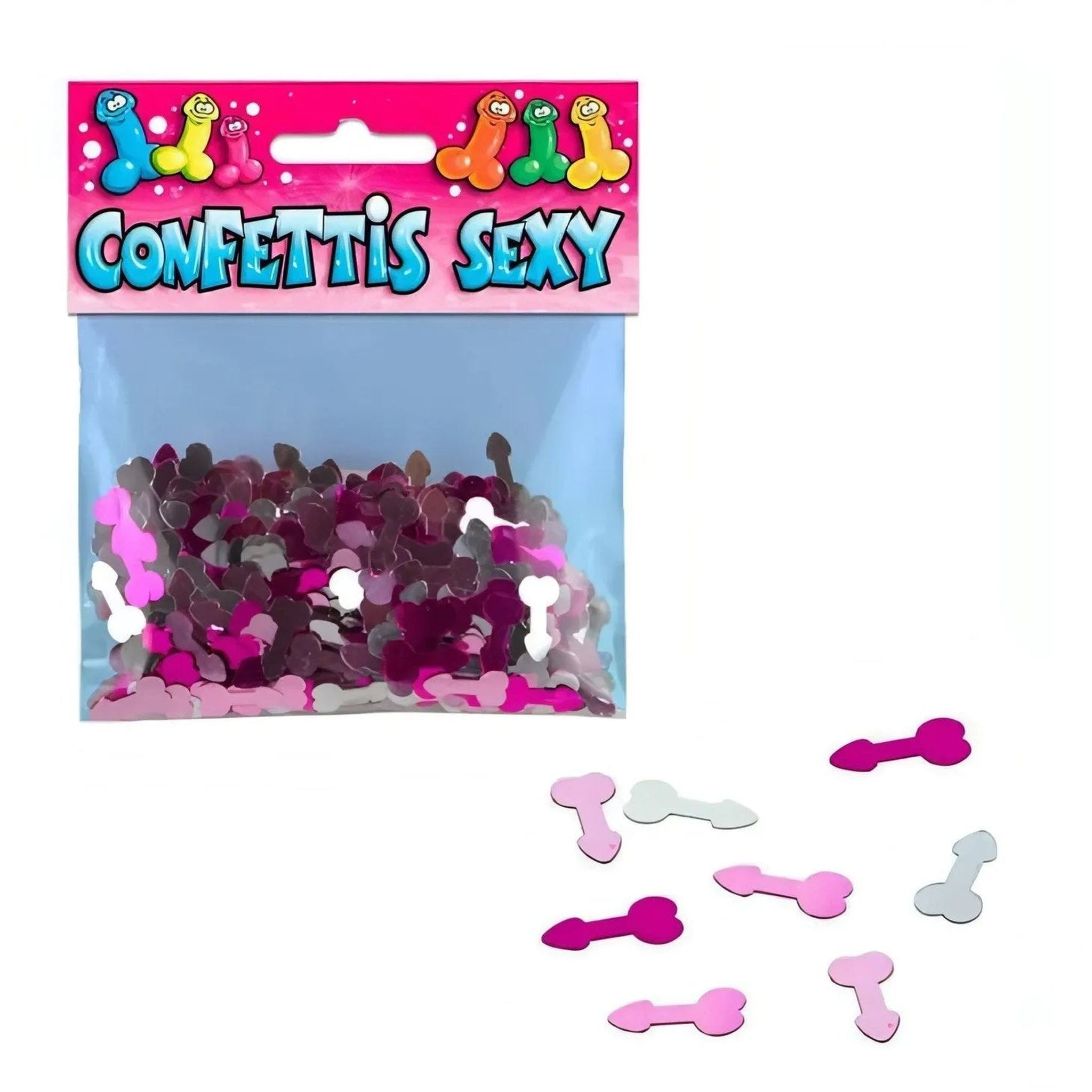 Coriandoli a forma fallica - Colorati