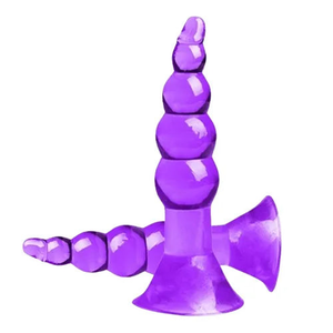 Dildo Anale a palline viola