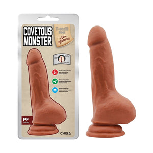 Fallo Mulatto Morbido e Realistico con Ventosa e Testicoli - 16 cm