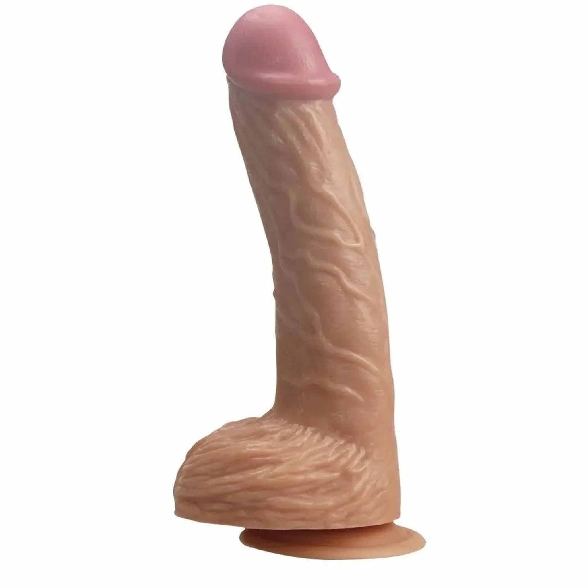 Fallo Realistico Morbido con ventosa 8.7″ - Rosa Carne