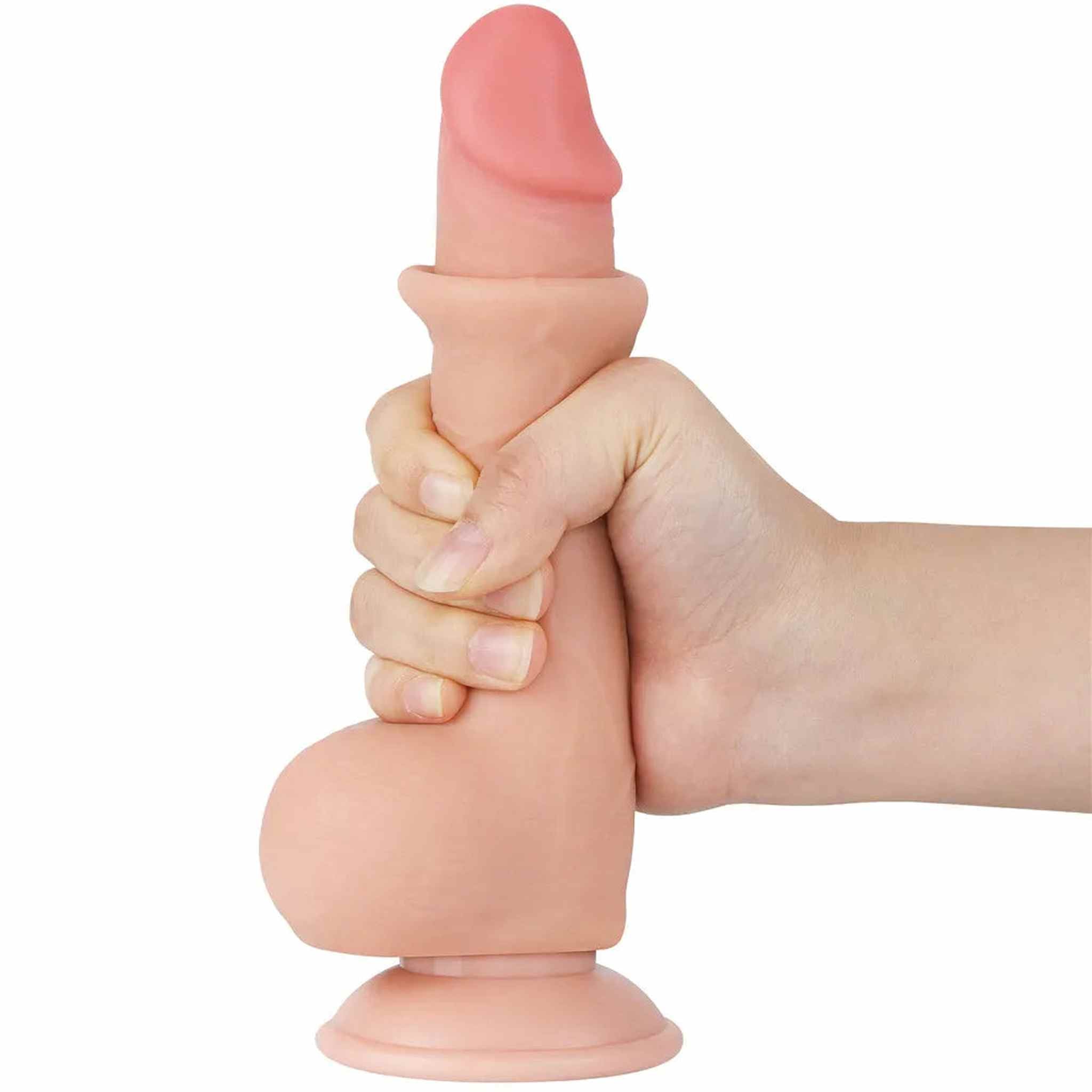 Fallo Scappellabile come un pene vero - 7.5″ Rosa Carne