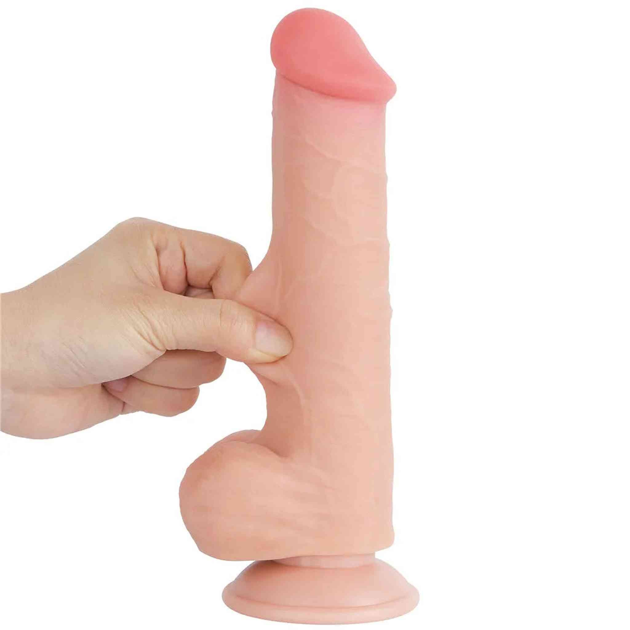 Fallo Scappellabile come un pene vero 8″ - Rosa Carne