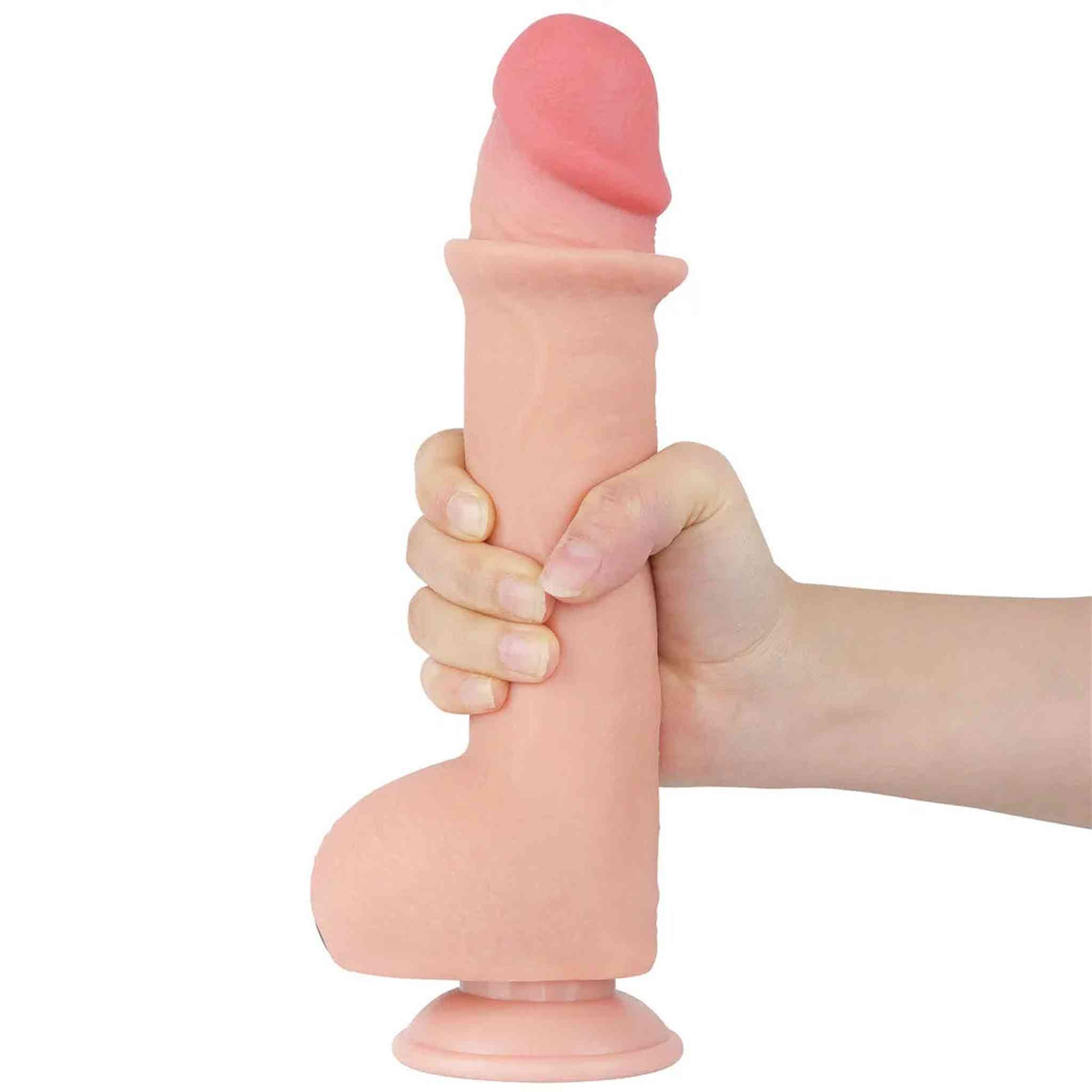 Fallo Scappellabile come un pene vero 9.5″ - Rosa Carne