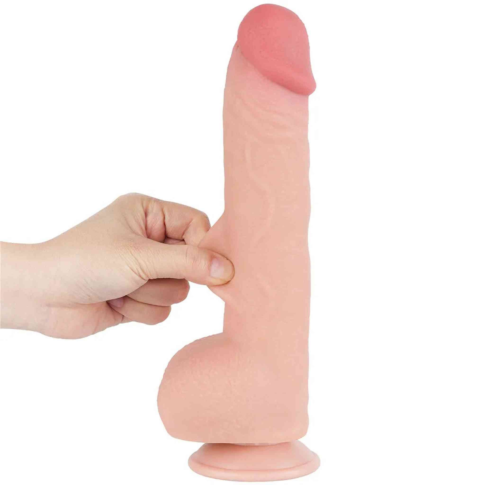 Fallo Scappellabile come un pene vero 9.5″ - Rosa Carne