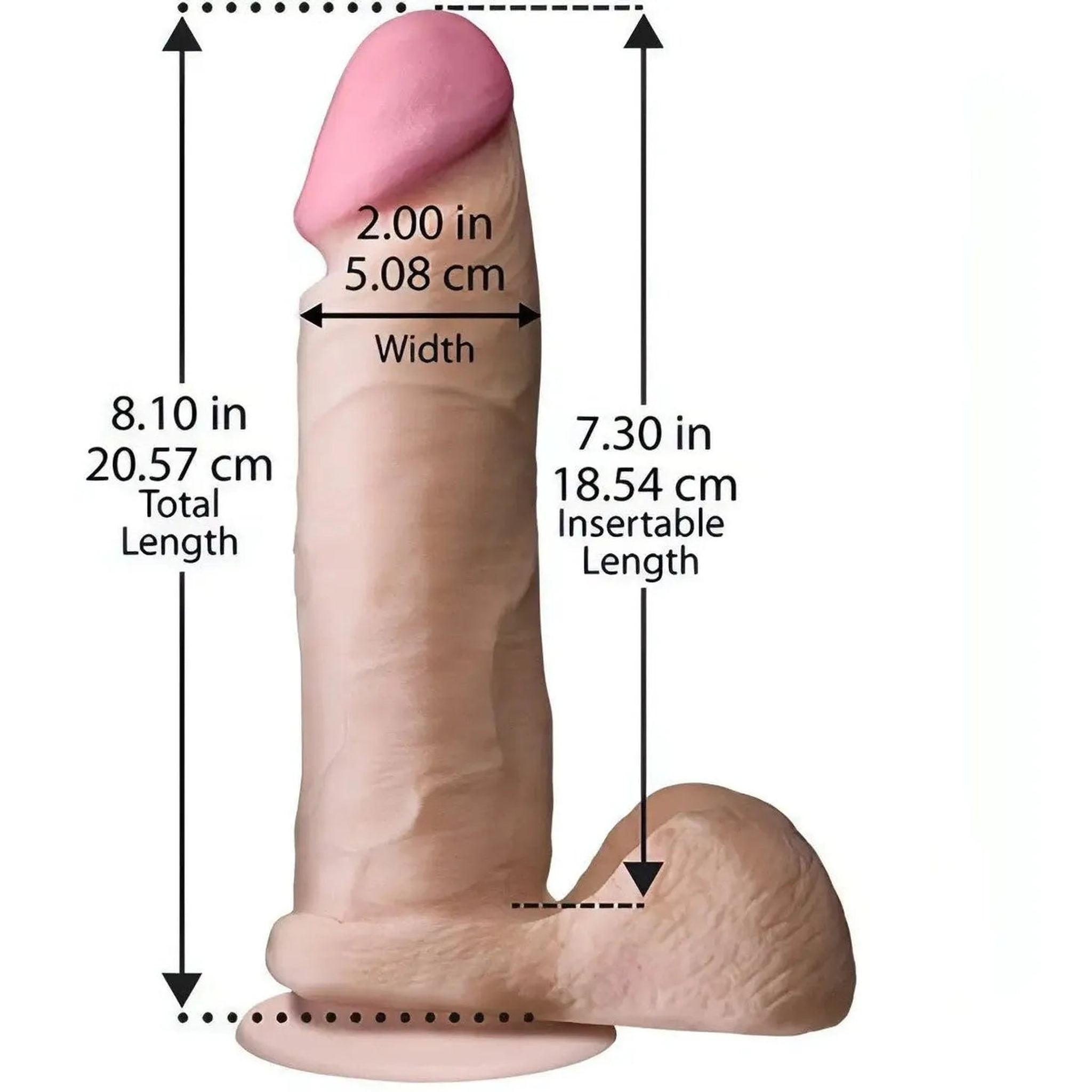 Fallo UltraRealistico UR3 - 8″, Rosa Carne