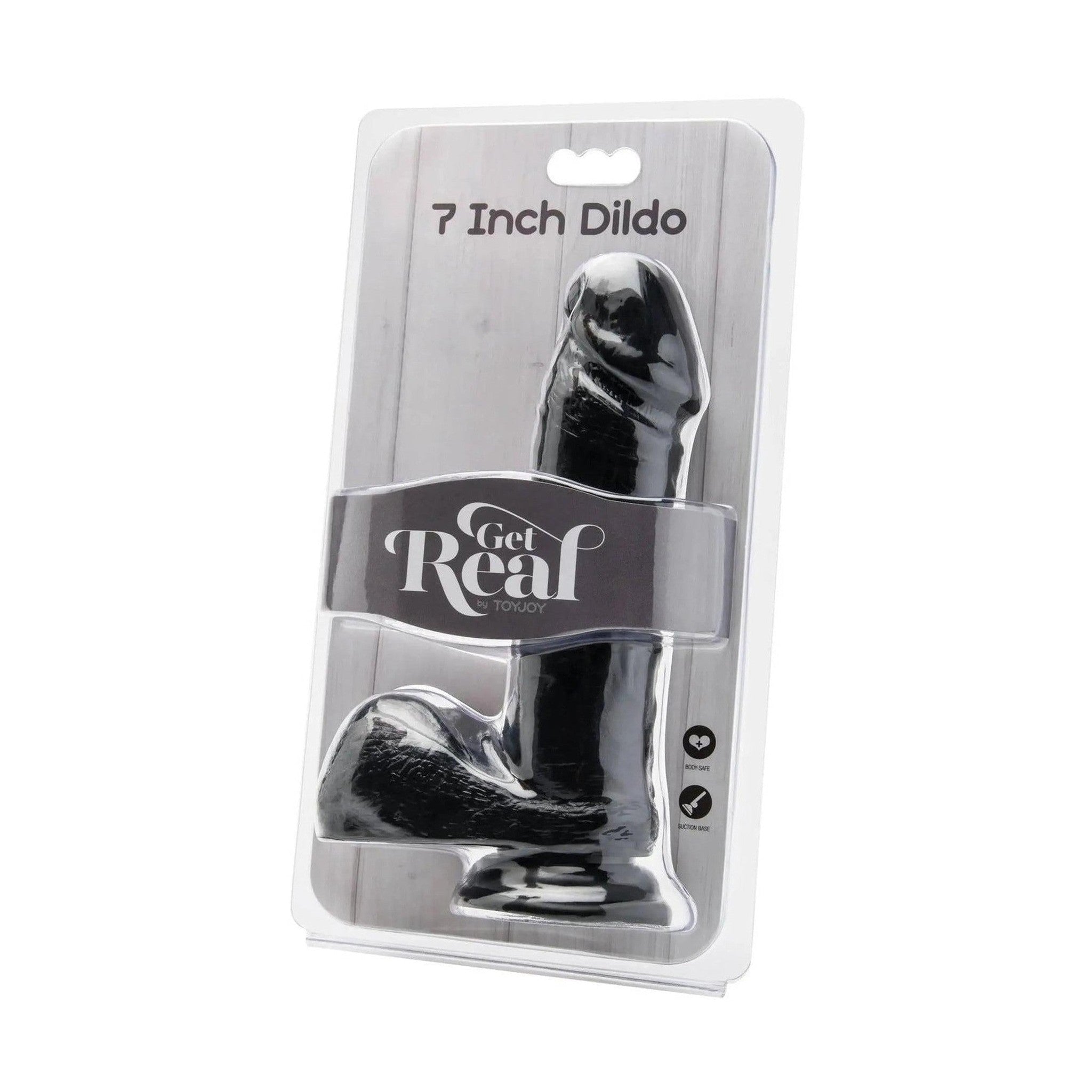 Fallo Ultrarealistico con ventosa e testicoli in tecnologia Vital-Skin - 18cm - Nero