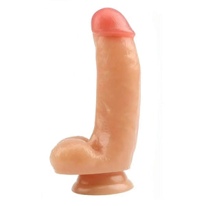 Fallo realistico con testicoli e ventosa 17.5 cm Ø 4 cm