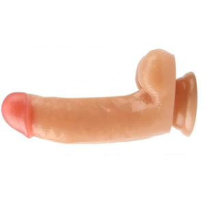 Fallo realistico con testicoli e ventosa 17.5 cm Ø 4 cm