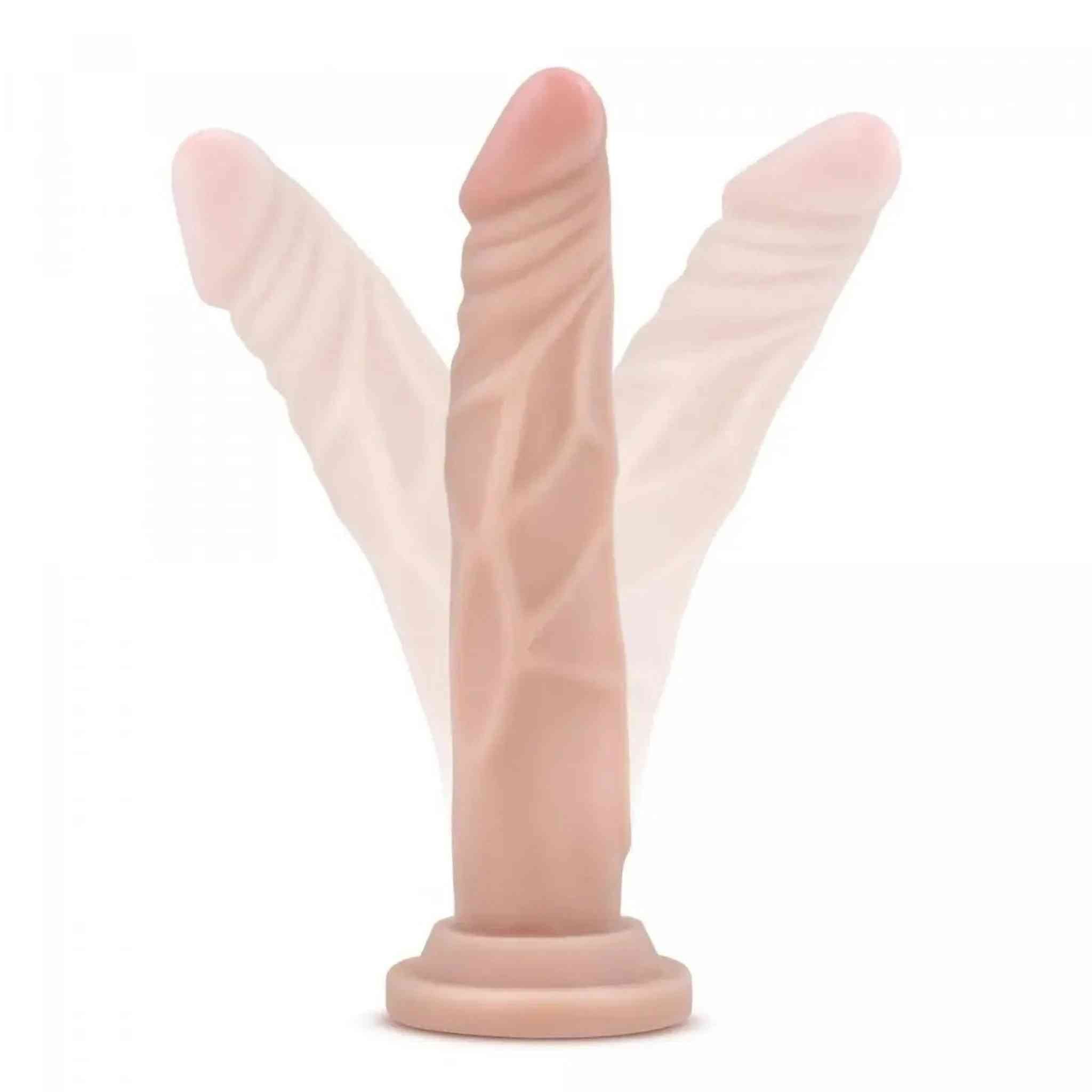 Fallo realistico con ventosa senza testicoli - 7.5″ Rosa Carne