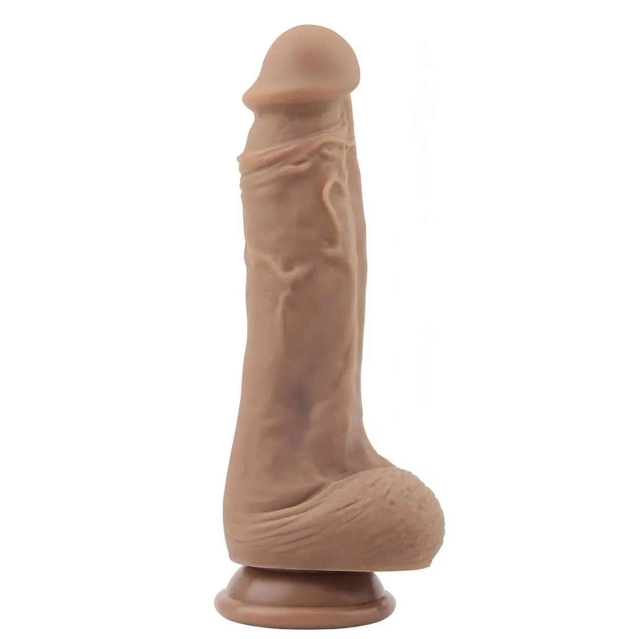 Fallo realistico morbido 8″ - Mulatto