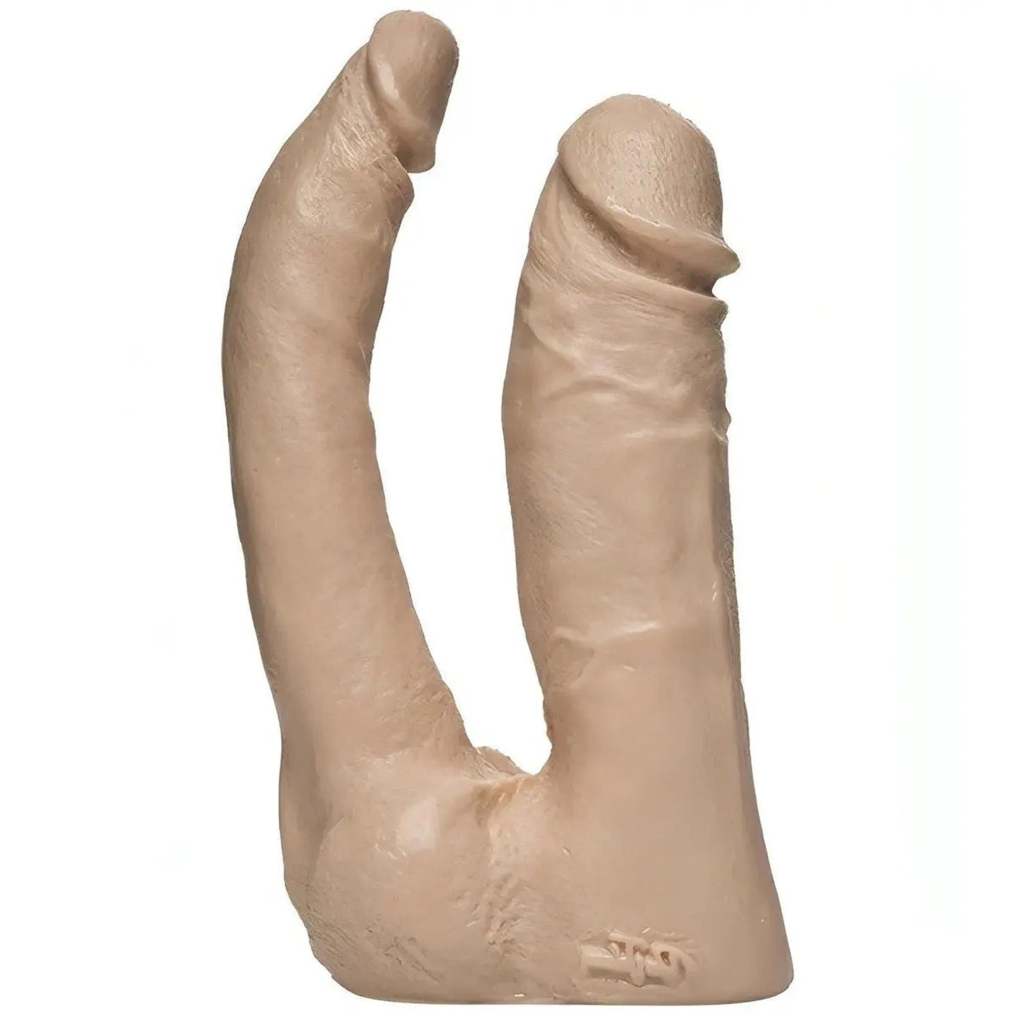 Fallo realistico per doppia penetrazione, stimolazione anale e vaginale - Rosa Carne