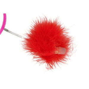 Frontino con pisellini a molla e peluche colori assortiti