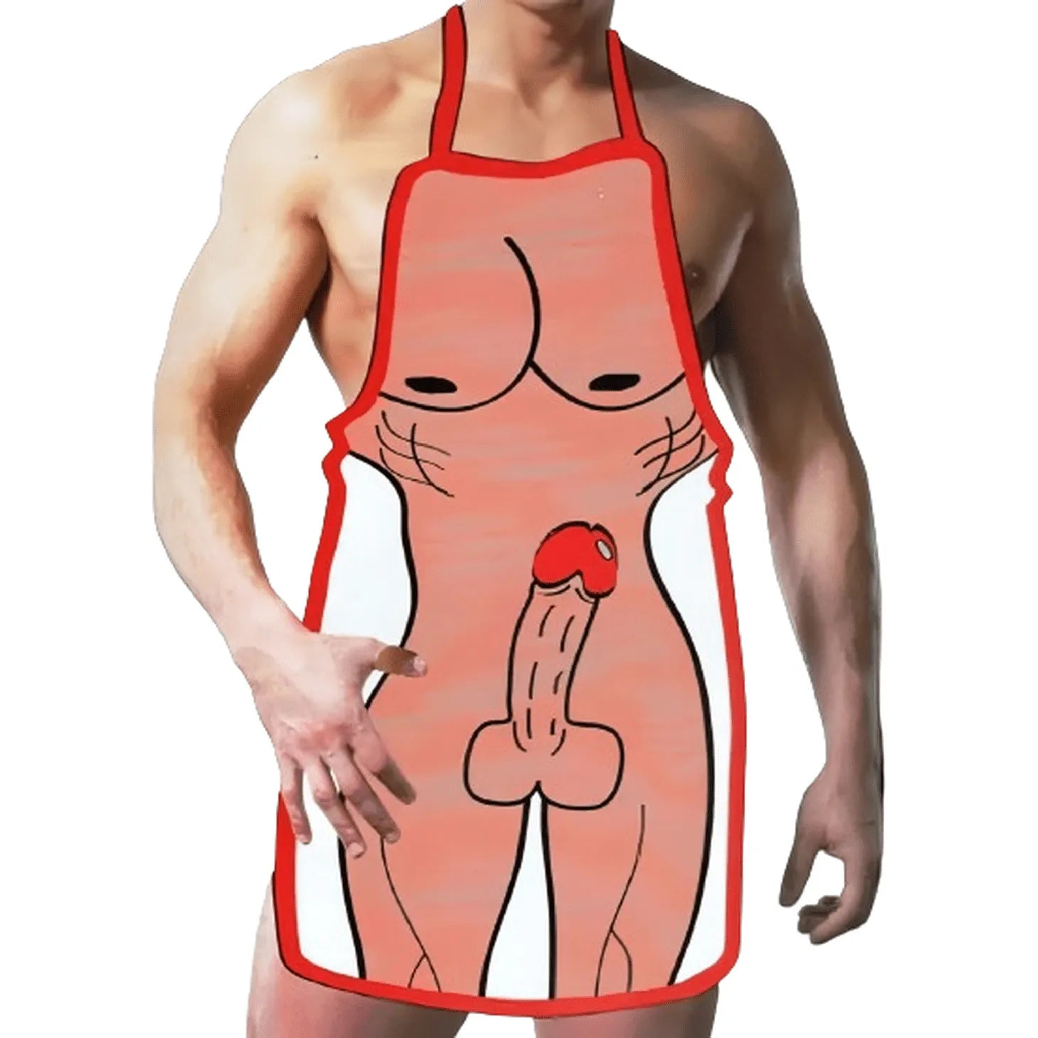 Gadget Scherzoso Sexy Grembiule ″Uomo Nudo″