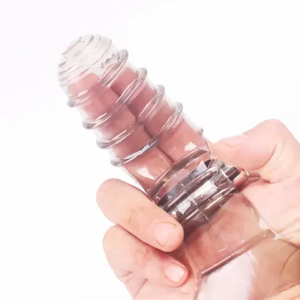 Guaina Da Dito Textured Con Vibratore Alla Base