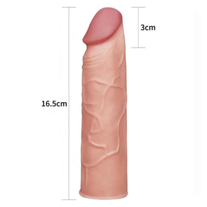 Guaina Fallica Realistica da 16.5 cm e 2.5 di estensione