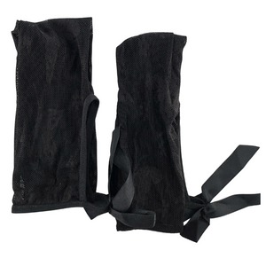 Guanti infradita neri a microrete