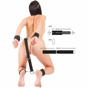Handcuffs and Ankle Cuffs Set