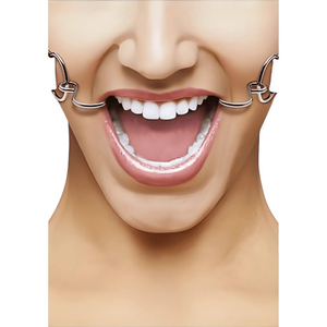 Hook Gag with leather straps - Purple