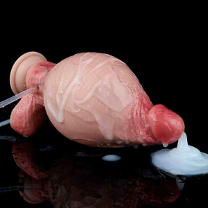 Inflatable-Squirting Dildos, Lifelike Sex Toys With Hand-pump
