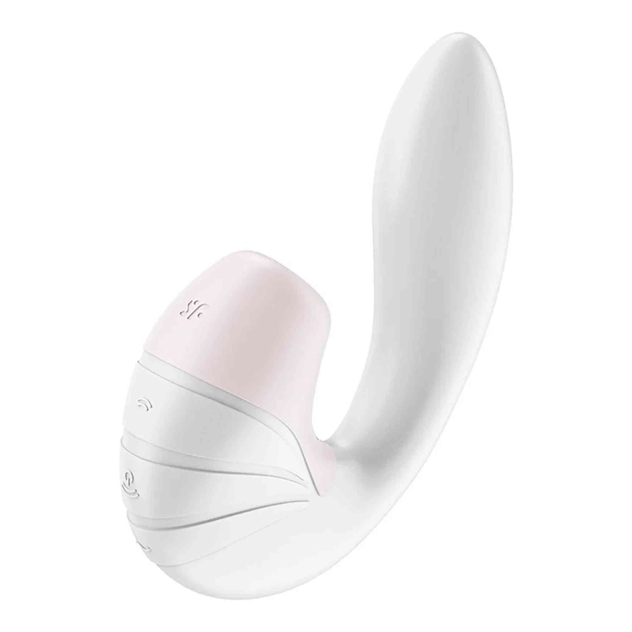 Insertable Double Air Pulse Vibrator Supernova - White