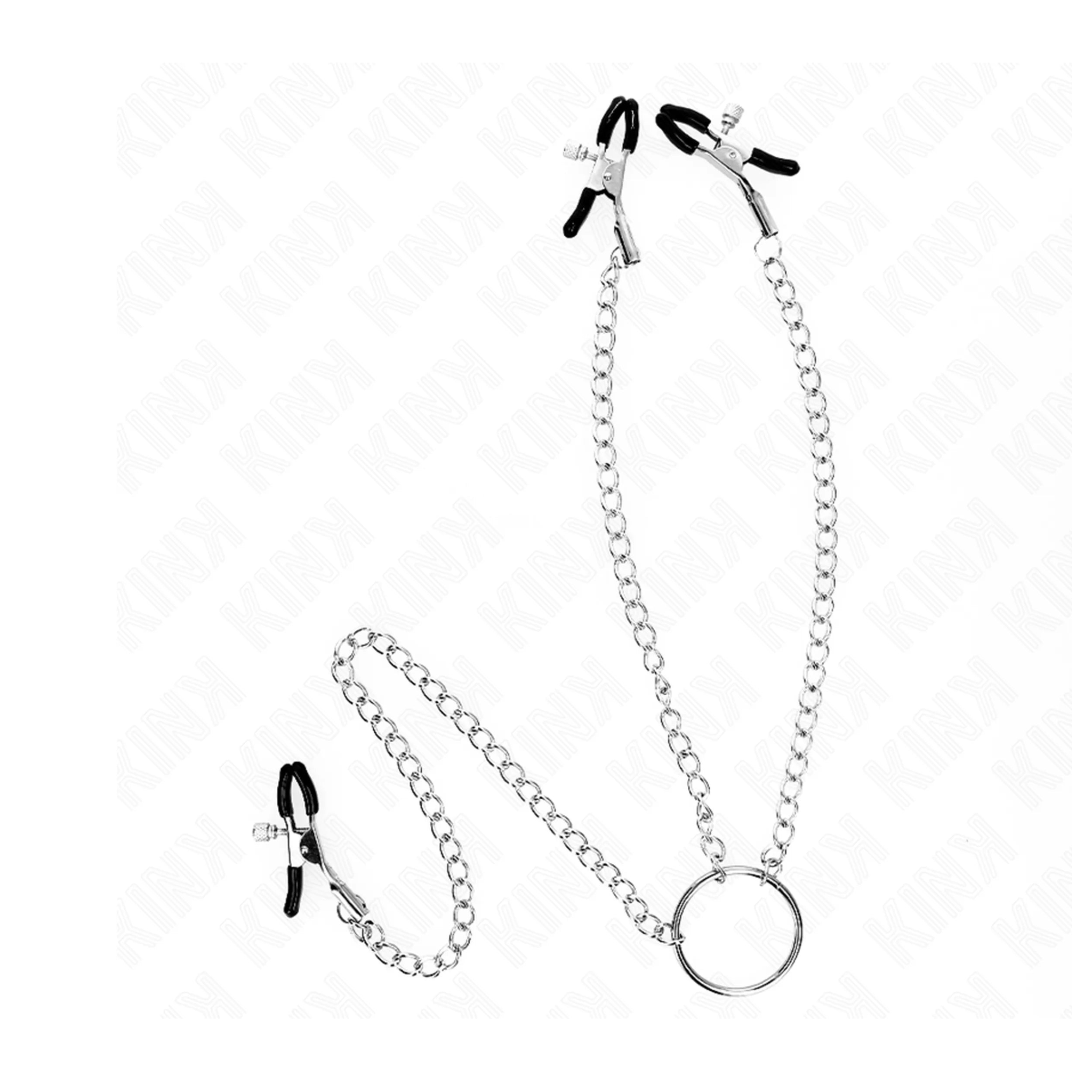 KINK - TRIPLE NIPPLE AND CLIT CLAMPS WITH CHAIN MODEL 0