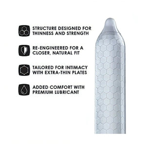 Lelo Hex Natural – Confezione da 3 profilattici