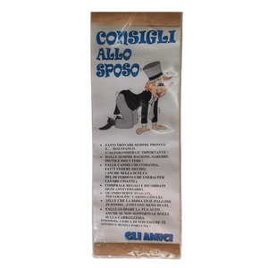 Locandina con cornice ″Consigli allo sposo"